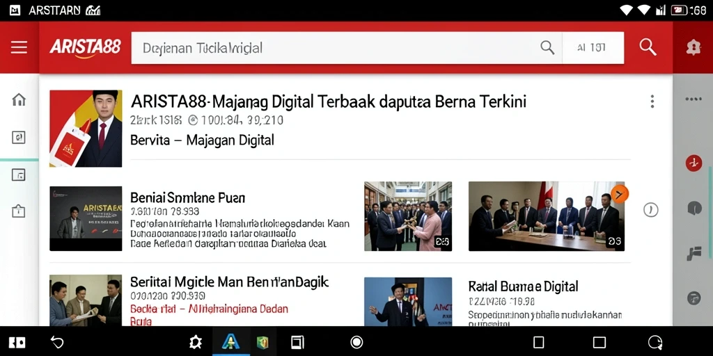 Tampilan antarmuka ARISTA88 yang modern dan mudah digunakan.