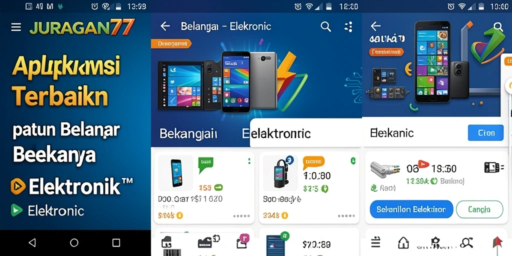 Tampilan antarmuka pengguna aplikasi JURAGAN77 yang menarik dan modern.