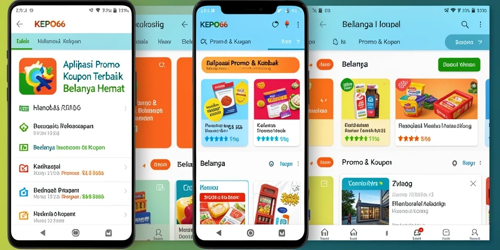 Tampilan antarmuka KEPO66 yang ramah pengguna untuk akses promo & kupon.