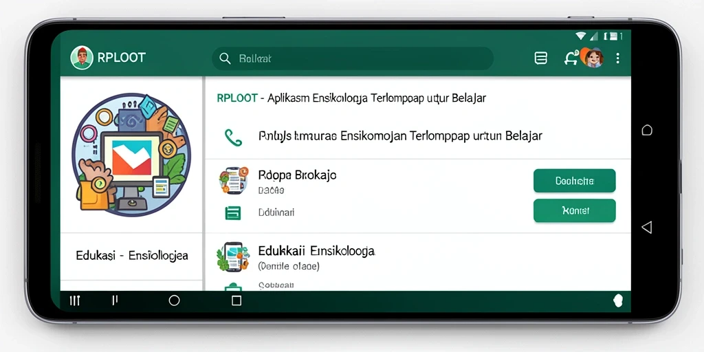 Antarmuka aplikasi RPLOOT yang sederhana dan informatif.