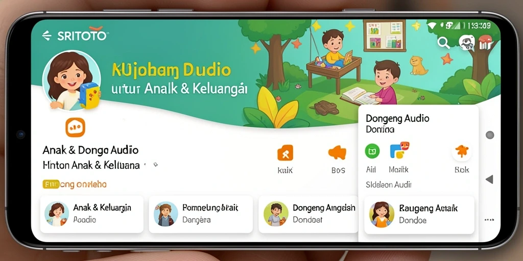 Antarmuka SRITOTO yang menarik dengan pilihan cerita yang beragam.